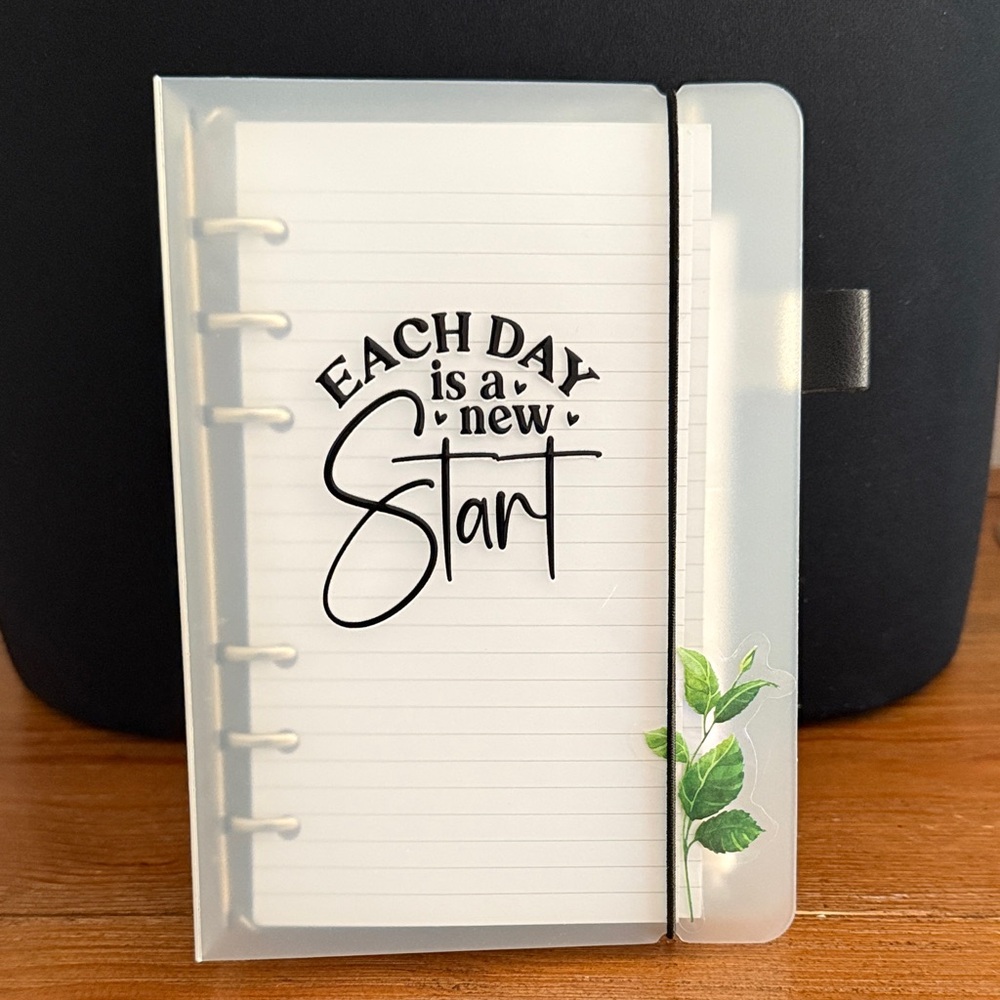 SALE- Inspirational Notebook with Leaf Design
